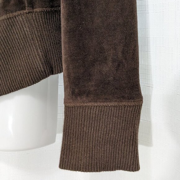 MICHAEL KORS Women's Full Zip Velvet Turtleneck Jacket Size XS Brown - Picture 5 of 11